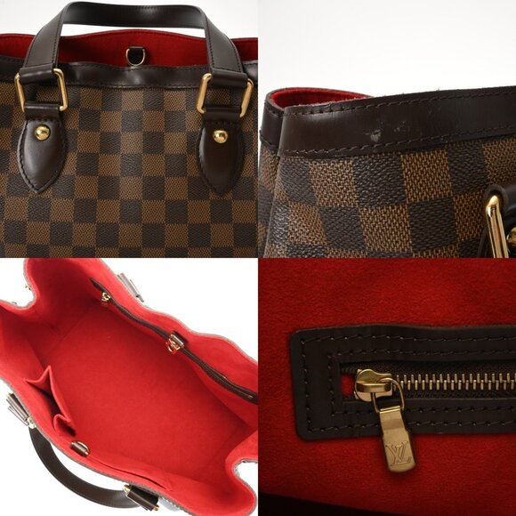 LOUIS VUITTON Authentic Brown Damier Canvas Bag - Picture 10 of 11